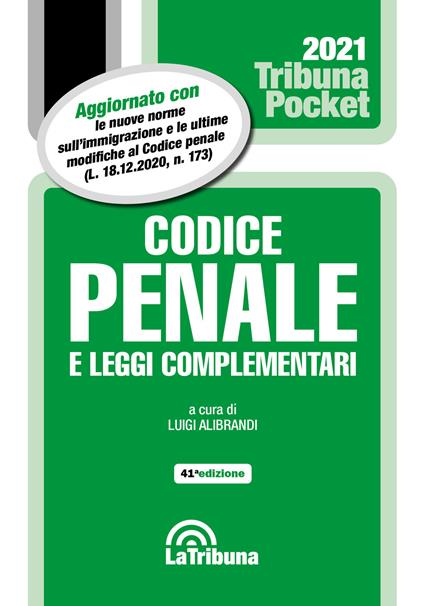 Codice penale e leggi complementari 2021 - copertina