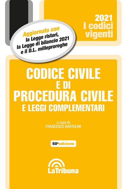 Codice civile e di procedura civile e leggi complementari - copertina