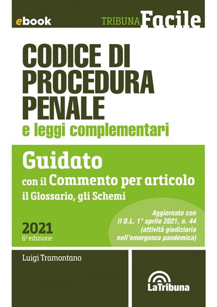 Codice di procedura penale e leggi complementari. Guidato con il commento per articolo, il glossario, gli schemi - Luigi Tramontano - ebook