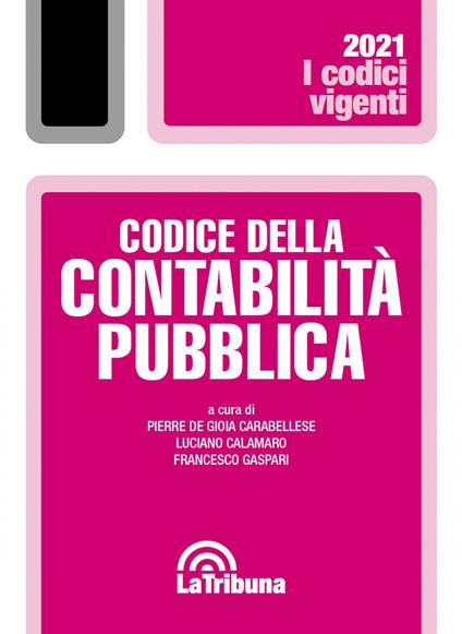 Codice della contabilità pubblica - copertina
