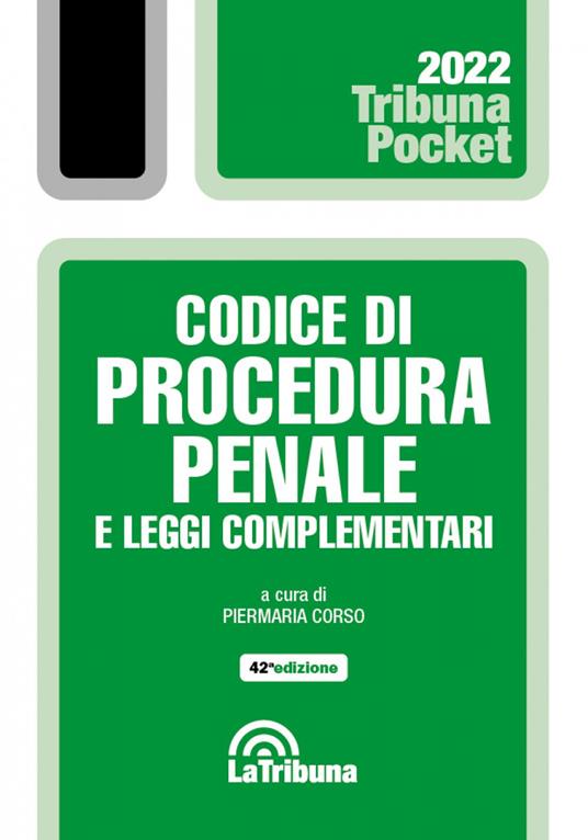Codice di procedura penale e leggi complementari. Con App Tribunacodici - copertina