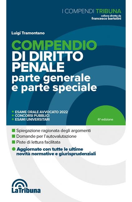 Compendio di diritto penale. Parte generale e parte speciale - Luigi Tramontano - copertina