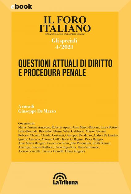 Il Foro italiano. Gli speciali (2021). Vol. 4 - Giuseppe De Marzo - ebook