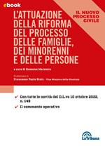 L' attuazione della riforma del processo delle famiglie, dei minorenni e delle persone