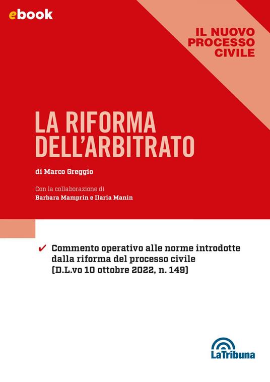 La riforma dell'arbitrato - Marco Greggio - ebook