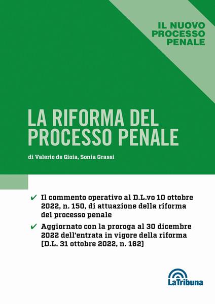 La riforma del processo penale - copertina