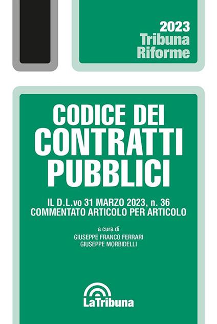 Codice dei contratti pubblici - copertina