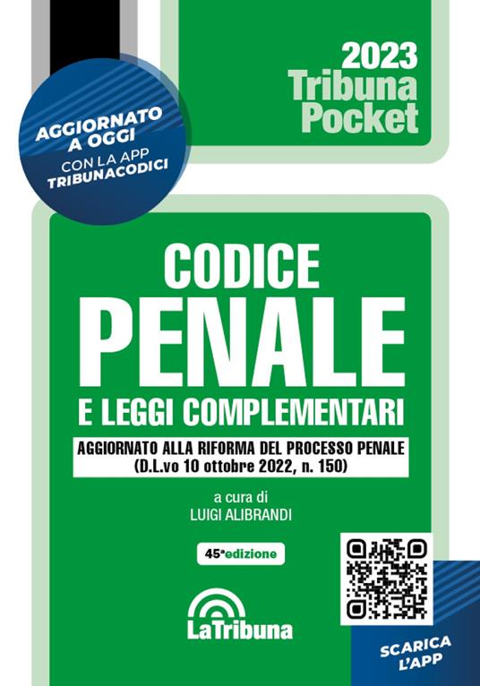 Codice penale e leggi complementari. Con App Tribunacodici - copertina