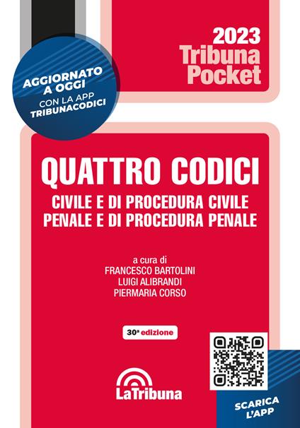 Quattro codici. Civile e di procedura civile, penale e di procedura penale - copertina