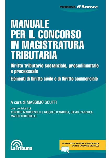 Manuale per il concorso in magistratura tributaria - copertina