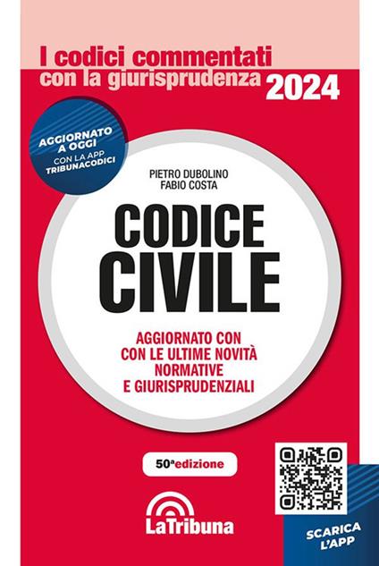 Codice civile. Aggiornato con le ultime novità normative e giurisprudenziali - Pietro Dubolino,Fabio Costa - copertina