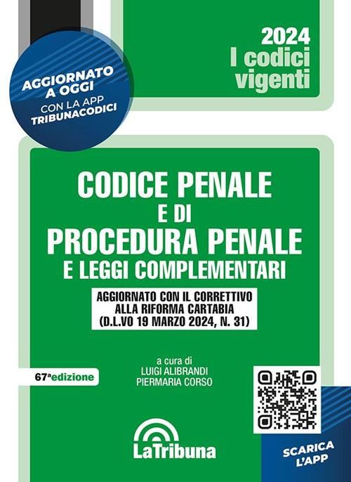 Codice penale e di procedura penale e leggi complementari. Con App Tribunacodici - copertina