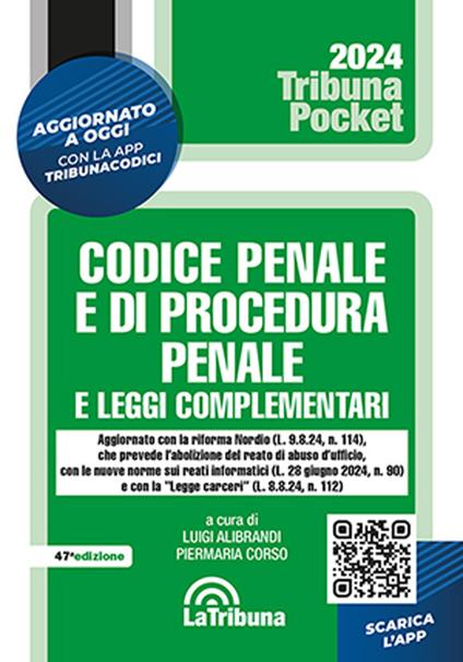 Codice penale e di procedura penale e leggi complementari - copertina