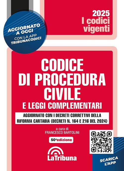 Codice di procedura civile e leggi complementari - copertina