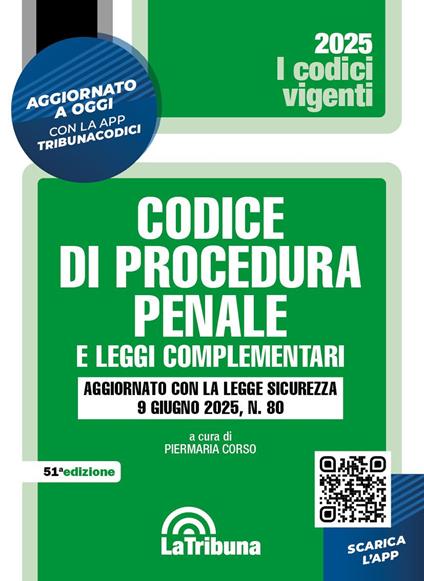 Codice di procedura penale e leggi complementari - copertina