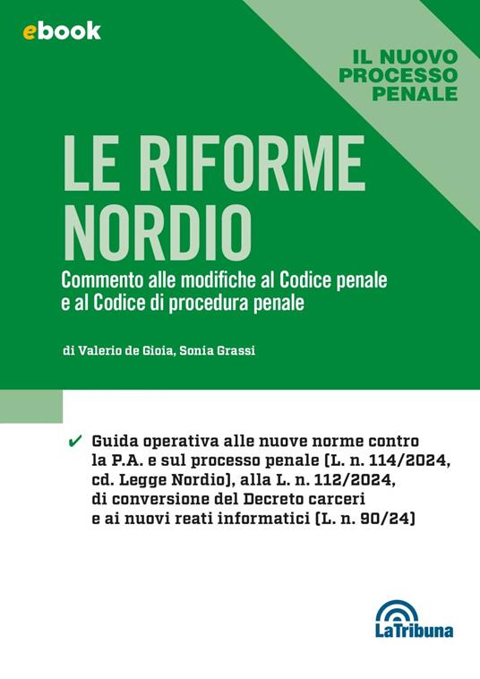 Le riforme Nordio - Valerio De Gioia,Sonia Grassi - ebook