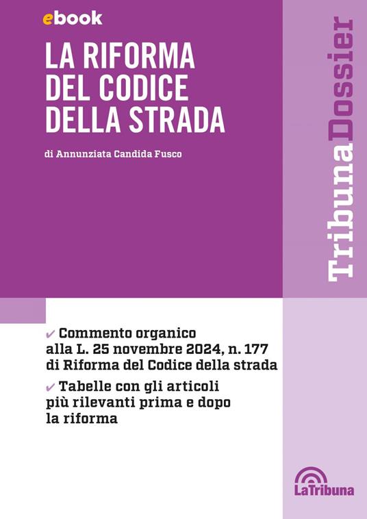 La riforma del codice della strada - Annunziata Candida Fusco - ebook