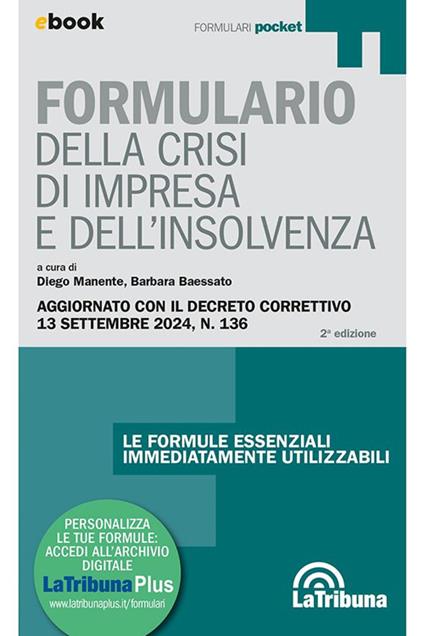 Formulario della crisi d'impresa e dell'insolvenza - copertina