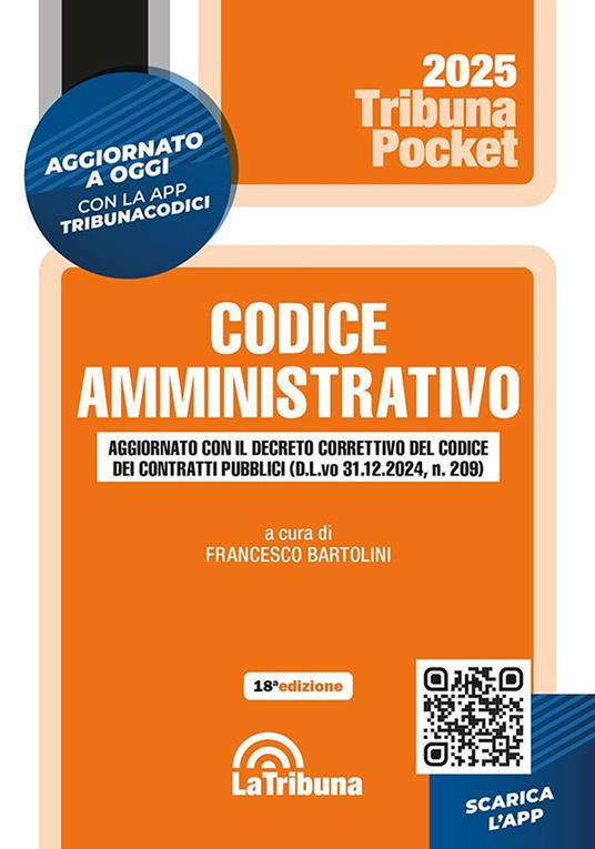 Codice amministrativo. Con App Tribunacodici - Francesco Bartolini - copertina