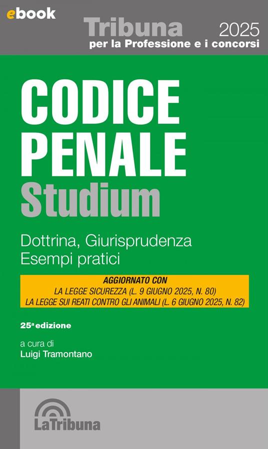 Codice penale Studium. Dottrina, giurisprudenza, esempi pratici (2025) - Luigi Tramontano - ebook