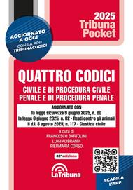 Quattro codici. Civile e di procedura civile, penale e di procedura penale. Con App Tribunacodici