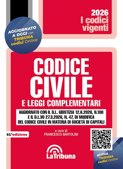 Codice civile e leggi complementari - copertina