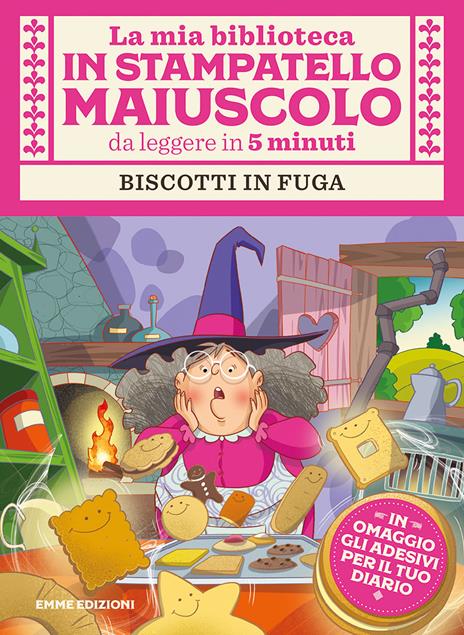 Biscotti in fuga. Con adesivi. Stampatello maiuscolo. Ediz. illustrata - Giuditta Campello - copertina