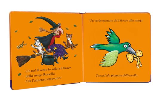 La strega Rossella. Un libro da toccare. Con inserti tattili. Ediz. a  colori - Julia Donaldson - Libro - Emme Edizioni - Primi libri