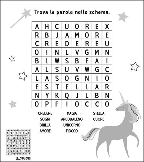 Magici unicorni. Ediz. illustrata. Con 20 gomme per cancellare. Con 10 matite colorate. Con 10 matite grigie. Con temperamatite - 4