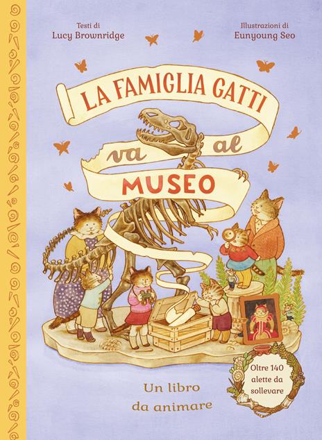 La famiglia Gatti va al museo. Ediz. a colori - Lucy Brownridge - copertina
