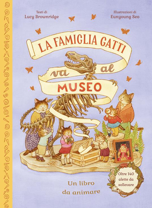 La famiglia Gatti va al museo. Ediz. a colori - Lucy Brownridge - copertina