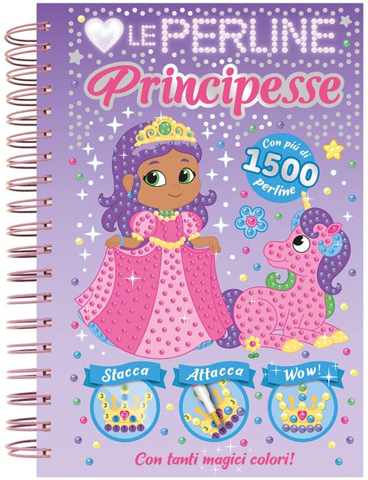 Amo le perline. Principesse. Ediz. a colori. Ediz. a spirale - copertina