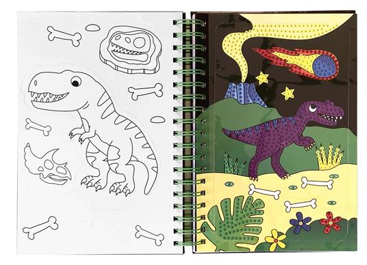 Dinosauri. Amo i cristalli. Ediz. a colori. Ediz. a spirale. Con 2000 cristalli adesivi - 3