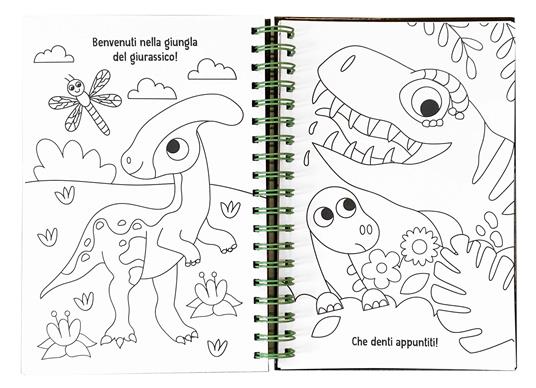 Dinosauri. Amo i cristalli. Ediz. a colori. Ediz. a spirale. Con 2000 cristalli adesivi - 4