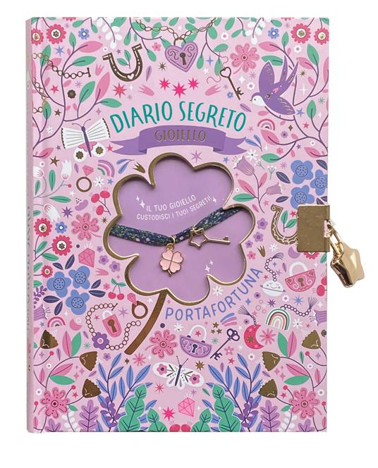 Diario segreto. Gioiello. Ediz. a colori. Con 1 ciondolo, 1 lucchetto, 1 chiave - copertina