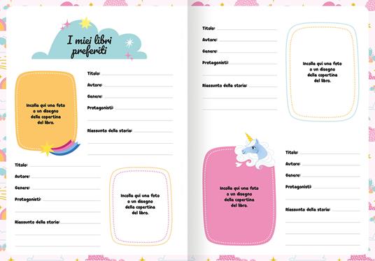 Unicorni. Il mio cofanetto segreto. Ediz. a colori. Con 1 graffetta, 1 matita, 1 gomma, 1 braccialetto, 1 lucchetto e 2 chiavi. Con Adesivi - 2