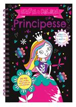 Principesse. Gratta e colora. Ediz. a spirale