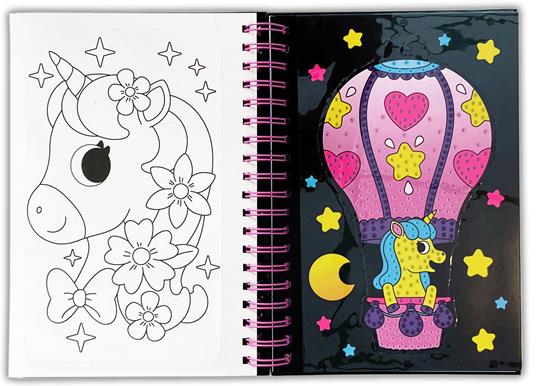 Amo i cristalli. Magici unicorni. Ediz. a colori. Ediz. a spirale. Con 2000 cristalli adesivi - 3