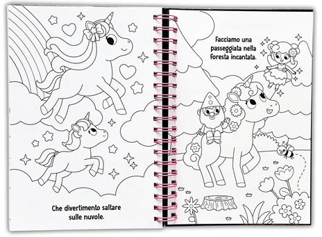 Amo i cristalli. Magici unicorni. Ediz. a colori. Ediz. a spirale. Con 2000 cristalli adesivi - 4