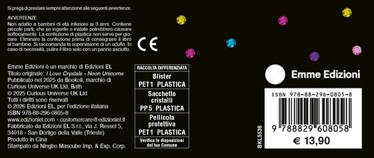 Amo i cristalli. Magici unicorni. Ediz. a colori. Ediz. a spirale. Con 2000 cristalli adesivi - 5