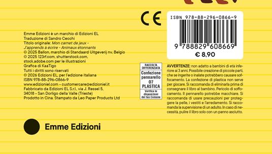 Imparo a scrivere. Giochi in vacanza! Ediz. a colori. Ediz. a spirale. Con pennarello - 5
