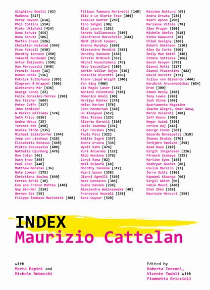 Maurizio Cattelan. Index. Ediz. illustrata - copertina