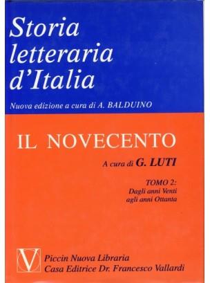 Storia letteraria d'Italia. Vol. 11\2: Il Novecento. Dal primo dopoguerra ai giorni nostri. - Giorgio Luti - copertina