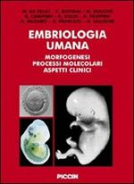 Embriologia umana. Morfogenesi, processi molecolari, aspetti clinici