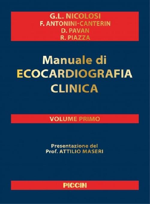 Manuale di ecocardiografia clinica - Eugenia Nicolosi - copertina