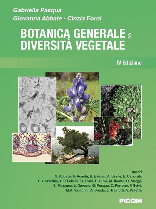 Botanica generale e diversità vegetale - Gabriella Pasqua,Giovanna Abbate,Cinzia Forni - copertina