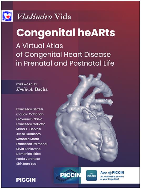 Congenital hearths. A virtual atlas of congenital heart disease in prenatal and postnatal life - Vladimiro Vida - copertina