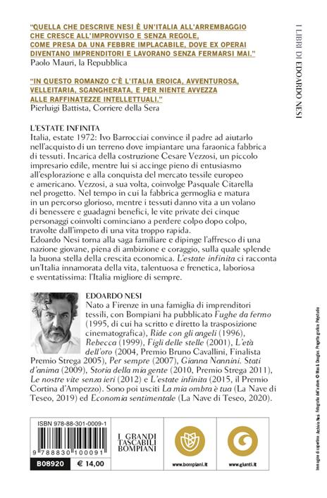 L'estate infinita - Edoardo Nesi - 2
