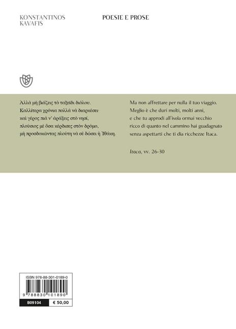 Poesie e prose. Testo greco a fronte - Konstantinos Kavafis - 4