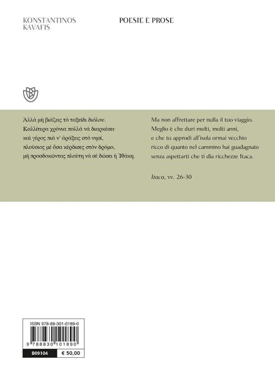 Poesie e prose. Testo greco a fronte - Konstantinos Kavafis - 4